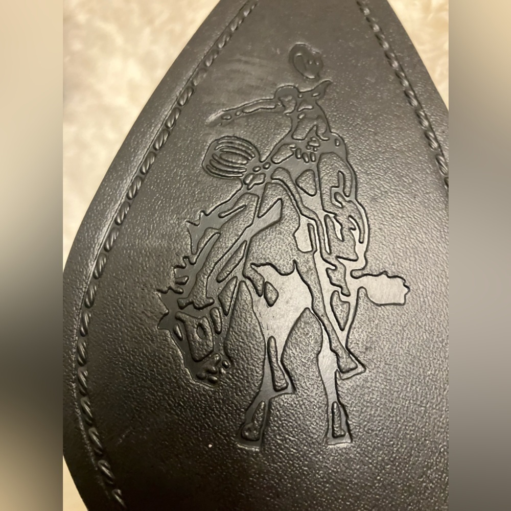 EUC Ellemenno Coastal Cowgirl Black Ankle Boots Booties Western Like New Sz 7.5M - Picture 5 of 11